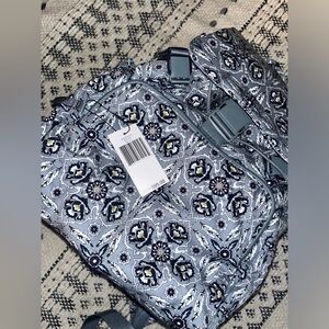 Vera Bradley Women's Cotton Utility Backpack, Plaza Tile - Recycled Cotton